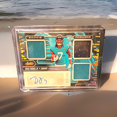 Panini 2024 Absolute Brian Thomas Jr. Jaguars RPM-BTJ RC Auto Mem 223/399 RPA
