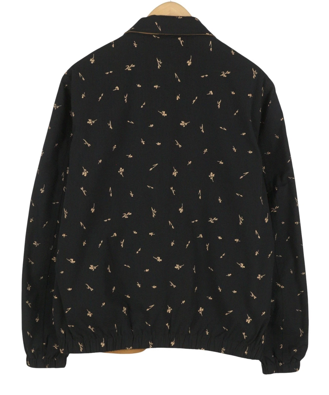 SCOTCH & SODA Men Jacket M Black Reversible Patterned Lightweight Full Zip DDP image 4