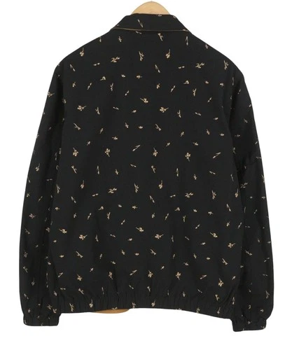 SCOTCH & SODA Men Jacket M Black Reversible Patterned Lightweight Full Zip DDP image 4