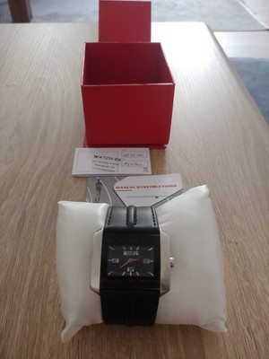 Mustang Herren Armbanduhr Quarz Leder schwarz, Zifferblatt schwarz Ref. 4606101