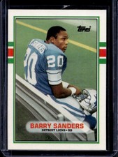 1989 Topps Traded Barry Sanders Rookie RC #83T Lions