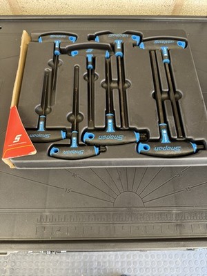 Neu Snap-on  2,5 - 10 mm T- & L-Form SAE Inbus Sechskant Schraubendreher Schlüssel-Set AWSGM800A