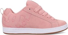 DC Shoes Court Graffik SD Pink White Womens Skate Shoes Trainers Size 6 UK 39 EU