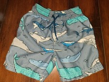 Carter's Shark Rash Guard Swim Trunks Shorts UPF 50 3T