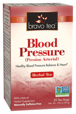 #ad Bravo Tea Blood Pressure Herbal Caffeine Free 20 Bags 6 6 count $58.35