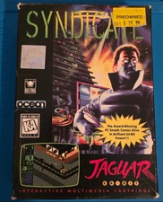 Syndicate Atari Jaguar, 1995 w/Box+Manual Tested and Working READ