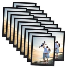 18 Packs 8x10 Multi Plastic Picture Frames Set with Plastic 8x10-18 pack Black