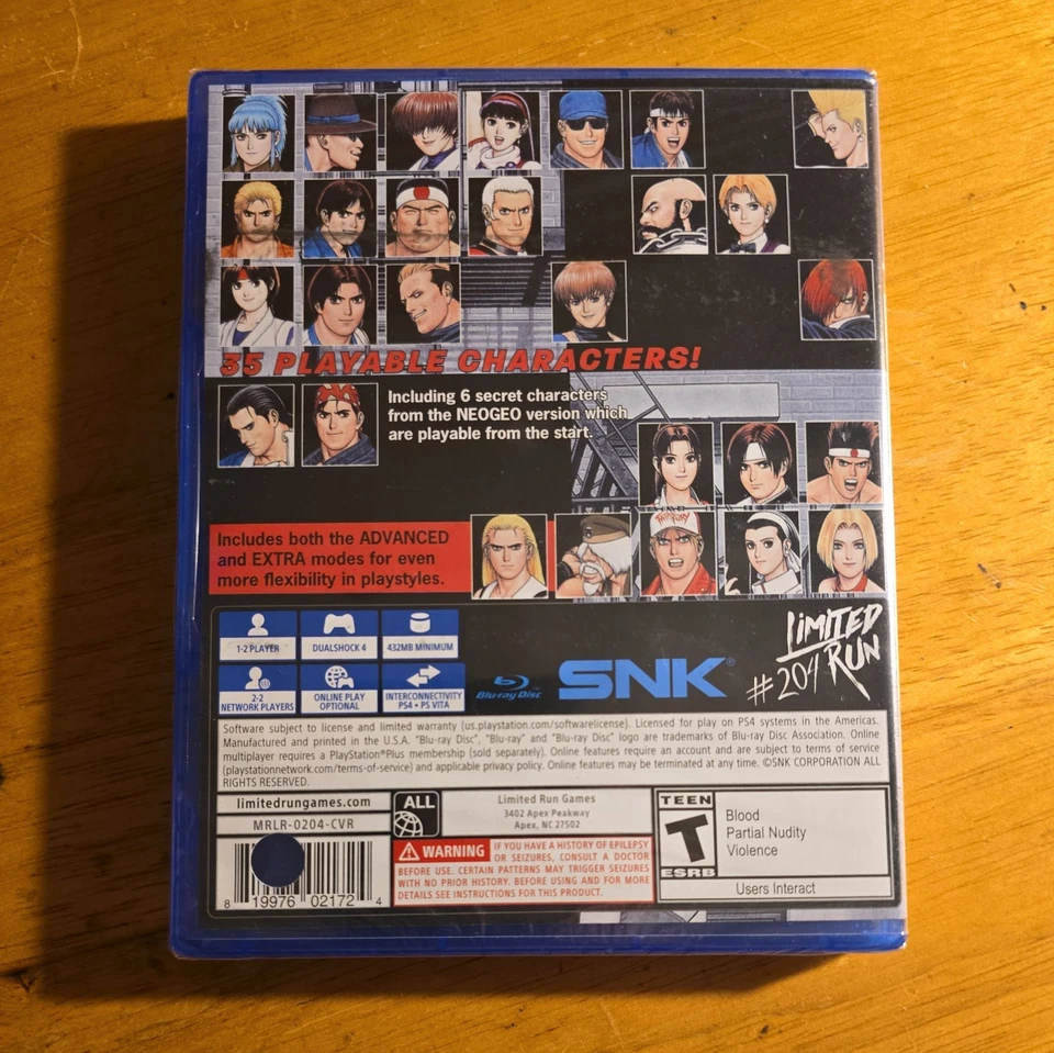 King of Fighters 97 Global Match #204 PS4 Limited Run Games NEW SEALED RARE A - Image 2 of 2