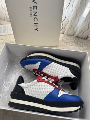 Givenchy Men's Tricolor white red blue Sneakers T3 Runner size 41 Shoes Luxury