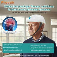 280Diode PBM 810nm NIR Light Helmet Brain Therapy Stroke, PTSD Anxiety Relief