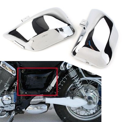 Chrom ABS Batterieabdeckung Seitenabdeckung für Yamaha XV 400 500 535 Virago