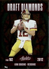 2025 Panini Absolute #DD-NCS Kirk Cousins Draft Diamonds