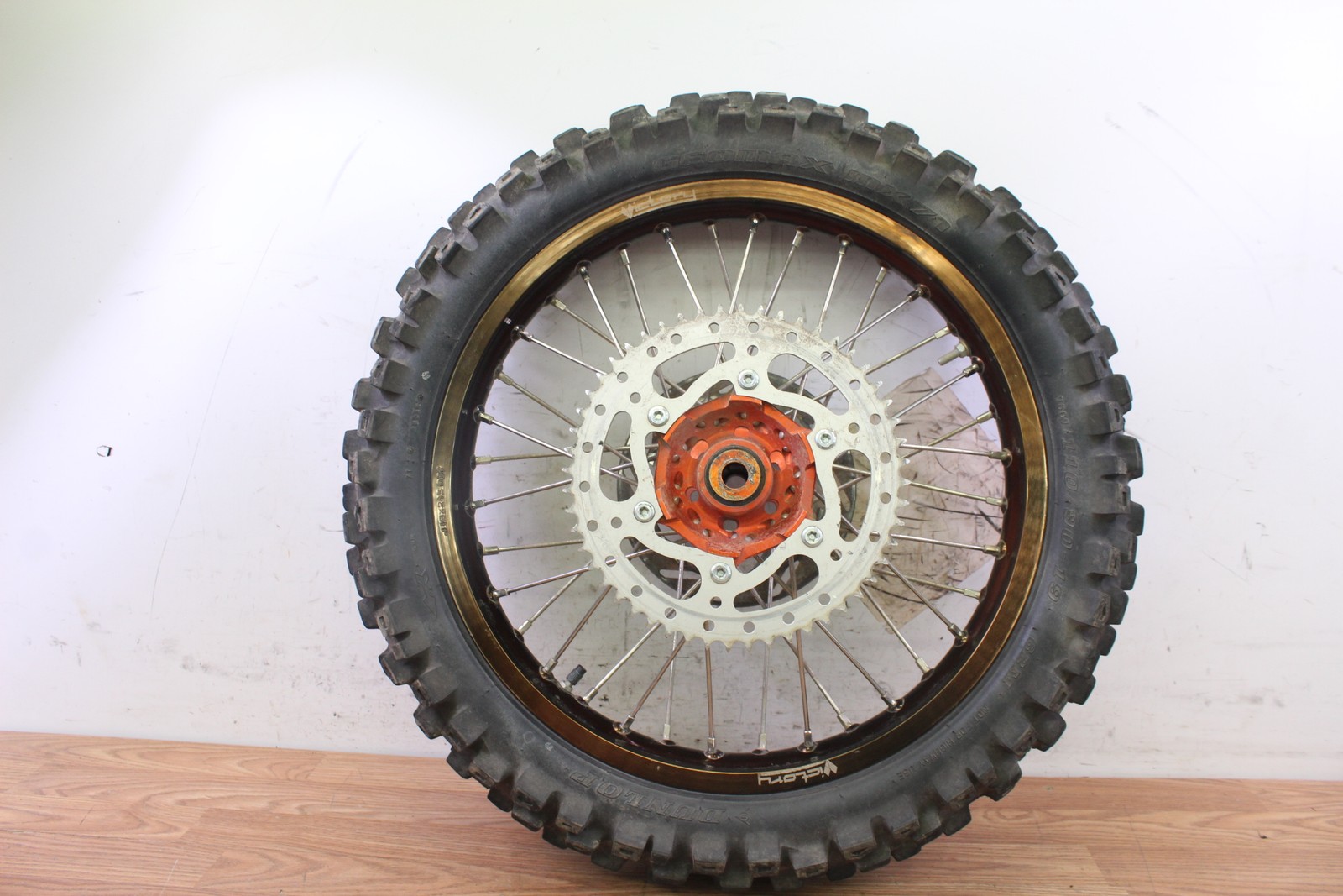 2005 KTM 300 EXC MXC Rear Wheel Hub Rim Assembly with Brake Rotor 19in