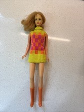 Vintage Walking Jamie Barbie Mattel Outfit With A 1966 Barbie Wearing It