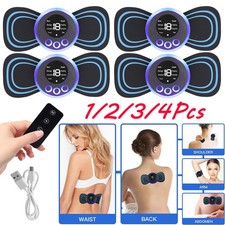 1-4Pc Electric Neck Massager Back Full Body Stimulator Pain Relief Health Device