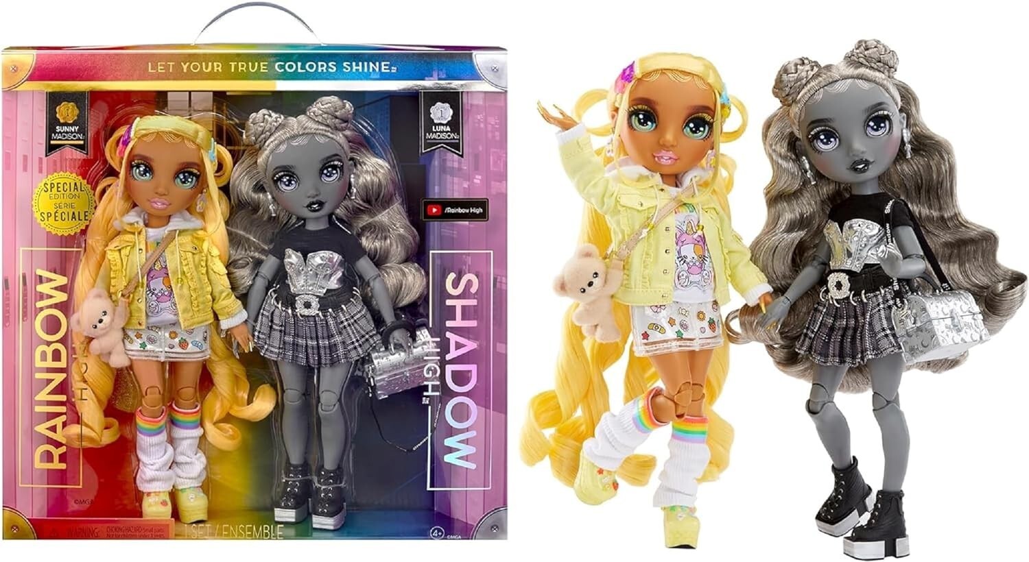RAINBOW HIGH SHADOW HIGH SPECIAL EDITION 2 PACK SUNNY MADISON E LUNA MADISON