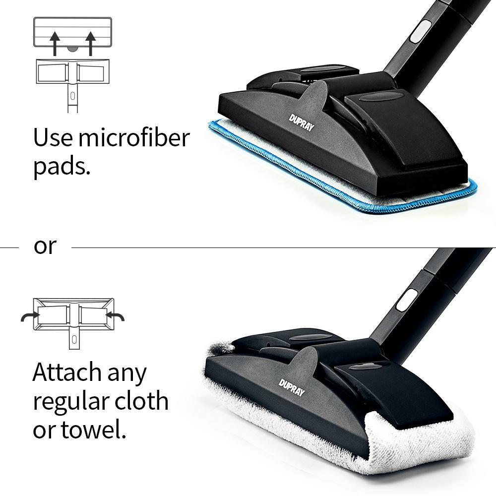 Portable Steam Cleaner 1500-Watts Handheld Disinfecting Wheels Sanitizes Brush