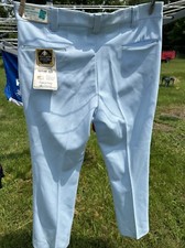 Vtg 1970s Pants Mens 38 31 Double Knit Polyester K-Mart Disco Plaid NOS Tags