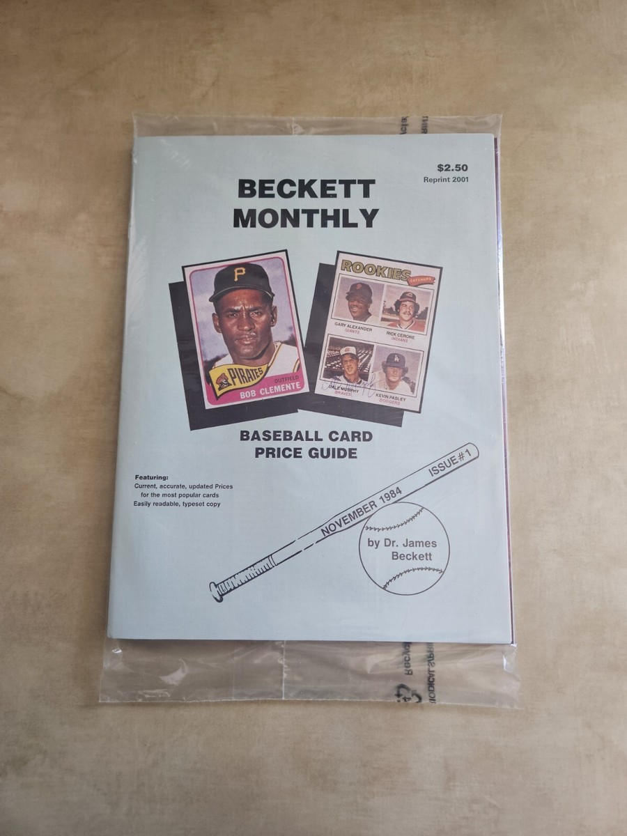 BECKETT MONTHLY BASEBALL CARD PRICE GUIDE ISSUE #1 NOV. 1984 REPRINT 2001  SEALED | eBay