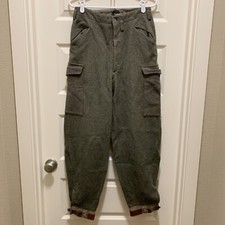 VTG 1944 Swedish WWII Army Pants WOOL Sweden Military Thick Outdoor Distressed