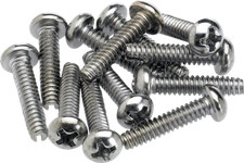 Genuine Fender Pickup/Switch Screws Chrome, 12 per pack, MPN 0994925000