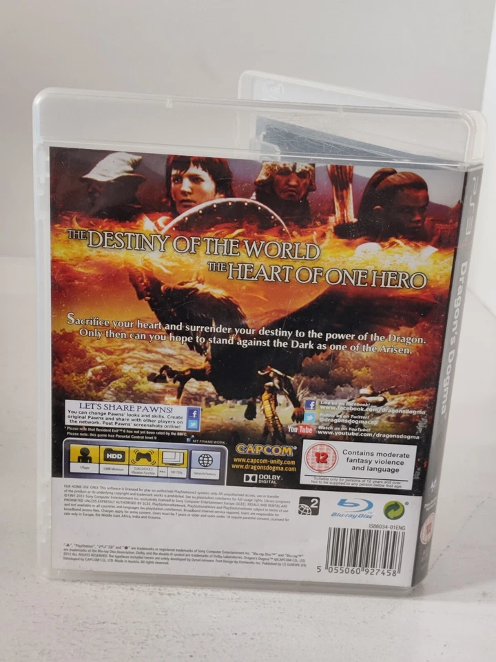 Dragon's Dogma PS3 Playstation 3 RPG Classic Capcom 2012 Free Shipping - Bild 3 von 3