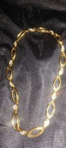 Authentic ANTIQUE GOLD plated CHAIN NECKLACE MADE IN ITALY? 1 of a kind** 50 GRS