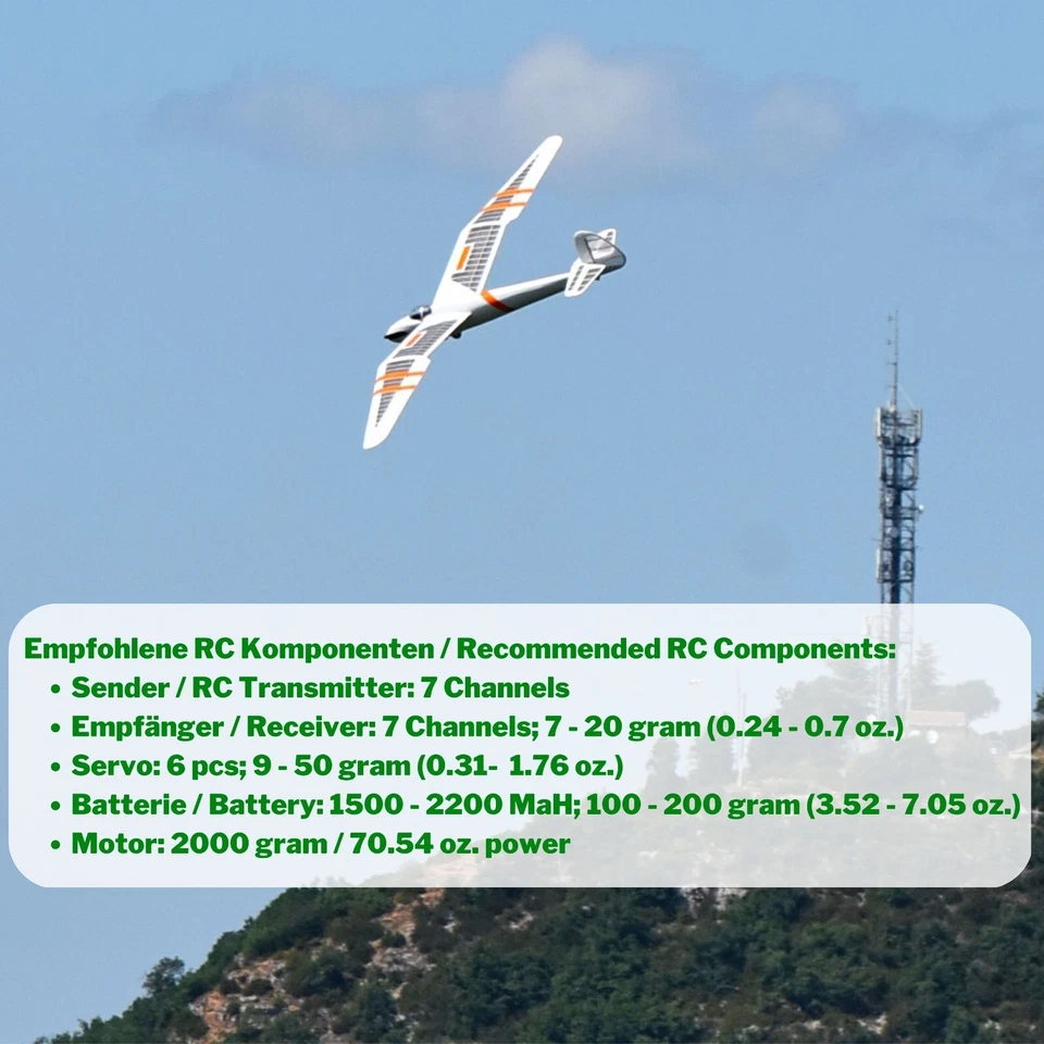 Gö-3 Minimoa Modellflugzeug Bausatz 2844 mm Spannweite Holz Segelflugzeug Kit - Bild 4 von 4