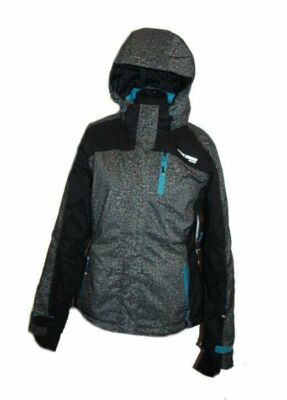 DAMEN SNOWBOARDJACKE SKIJACKE JACKE SKI  WHITE SEASON 8.000  SCHWARZ BUNT 36 VOR