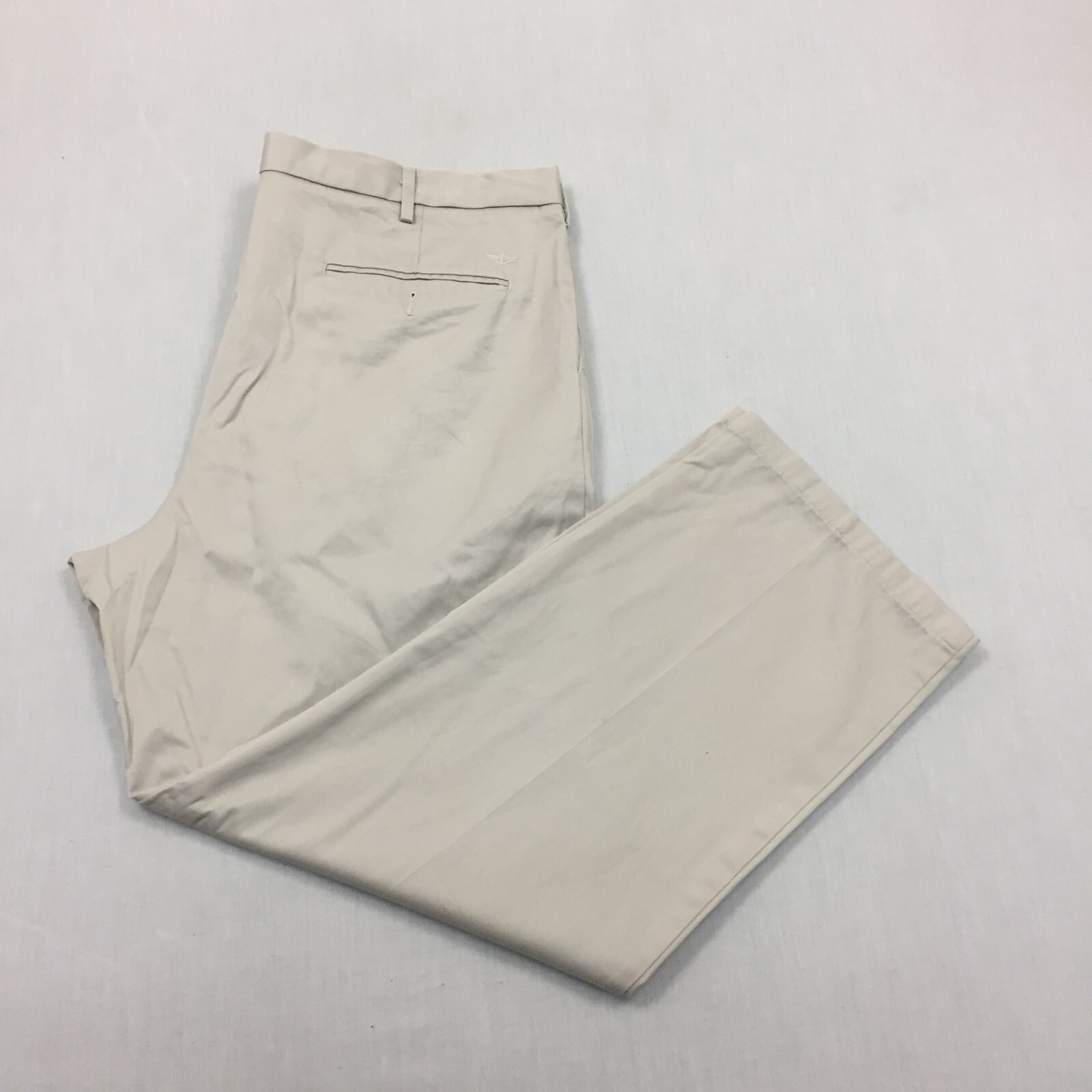 Pantalones chinos Dockers D3 pantalones de algodón calce recto para hombre talla 40W 30L beige