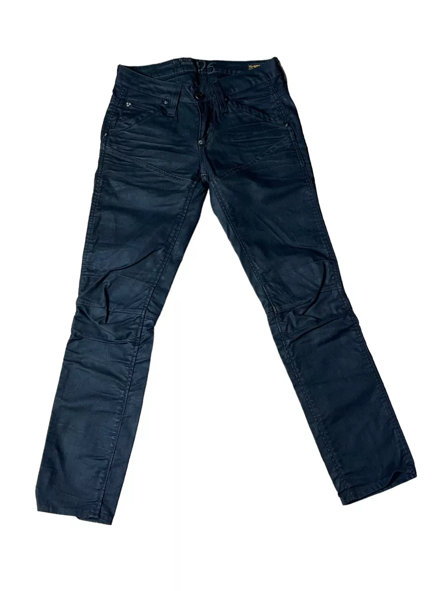 G Star Raw 96 GS3301 Women s Black Moto Stretched Jean Size 25 Made In Italy