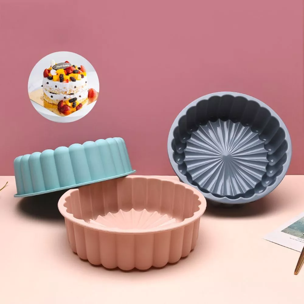 Forms Sun Flower Shape Round DIY Cake Mold Baking Pan Cake Pan Silicone Mold