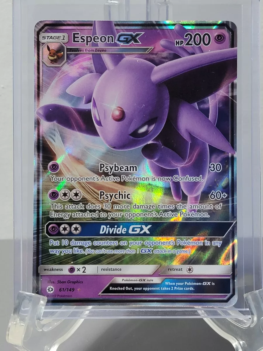 Carta Pokémon Espeon Gx Full Art Sol E Lua