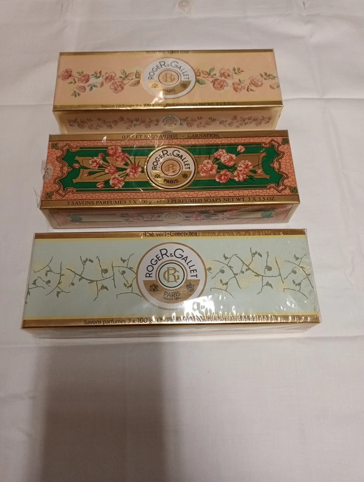 ROGER&GALLET PARIS LUXUS SEIFE SOAP SAVON PARFUMES SEIFE  NEU 3X - Bild 2 von 4