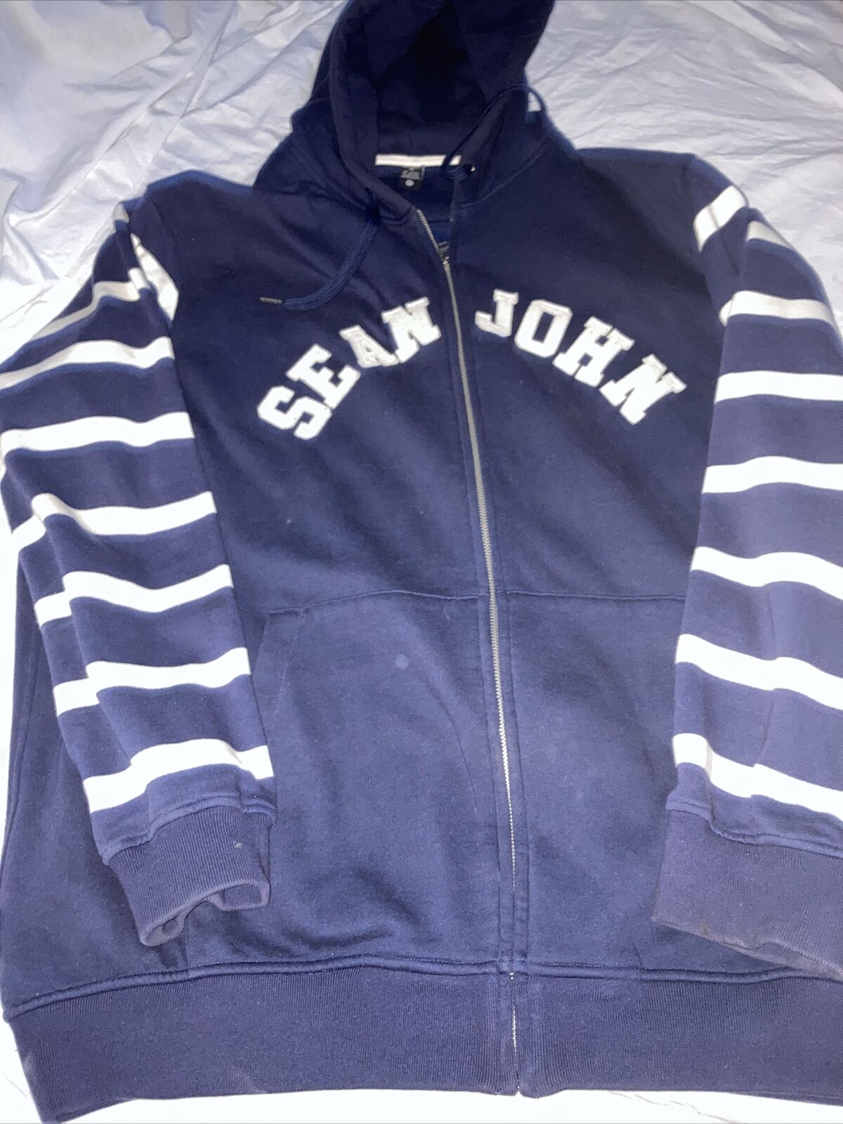 Men's Sean John Zip Up Cotton Hoodie Jacket Size XL | eBay