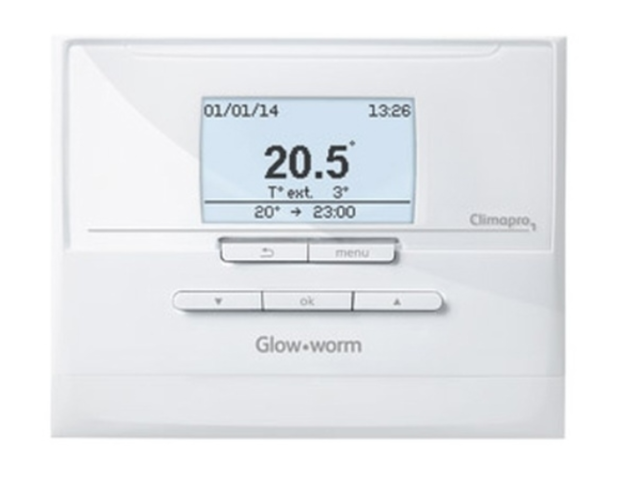 Glowworm Climapro1 Wired Programmable Thermostat - White (0020118077) for  sale online | eBay