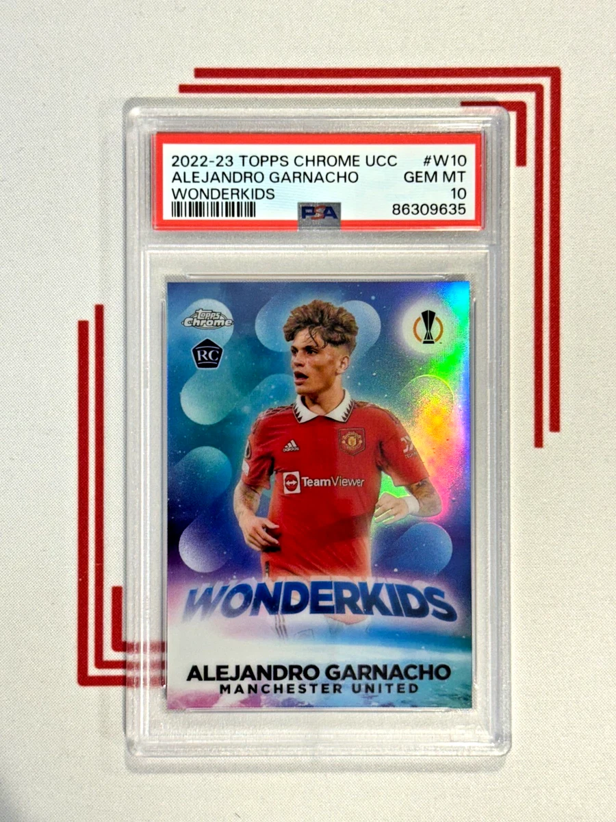 2022-23 Topps Chrome UEFA Club Competitions Alejandro Garnacho #W
