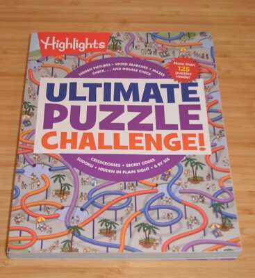 Ultimate Puzzle Challenge! Highlights Jumbo Books & Pads w/ 125 puzzles inside
