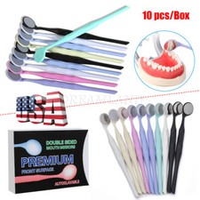 Anti-fog Oral Double Sides Oral Mirrors Dental Mouth Mirror Reflector w Handle