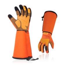 Vgo 1Pair Gardening Gloves Unisex, Long Sleeves Gauntlet,Puncture Proof (SL7496)