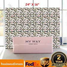 6Pcs Silk Artificial Rose Flower Wall Panel Wedding Party Floral Decor 24" X 16"