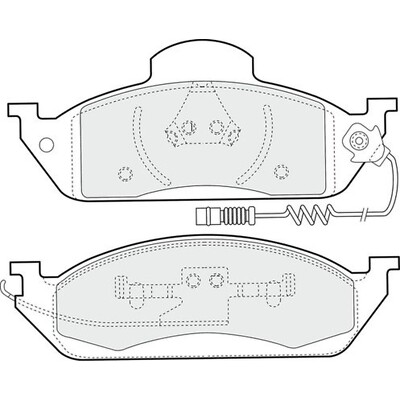 Apec Blue Brake Pads - Front PD3504 - For Mercedes Benz M Class - OE Quality