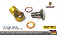 Porsche 911 930 Brake Caliper Line Adapter Hardware Retrokit 90 Deg Banjo Bolt Porsche 911 930 Brake Caliper Line Adapter Hardware Retrokit 90 Deg Banjo Bolt