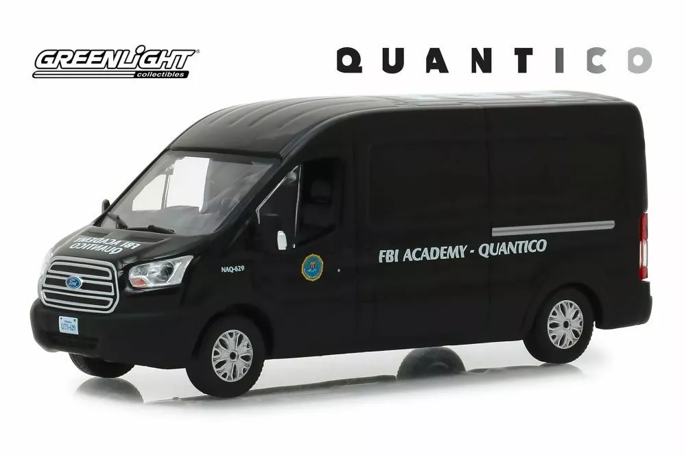 2015 FORD TRANSIT VAN FBI ACADEMY GREENLIGHT 86157 1 43 DIECAST CAR