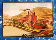 COORS BREWING COMPANY BREWERY LITHOGRAPH P1 INSERT PROMO CARD 1995