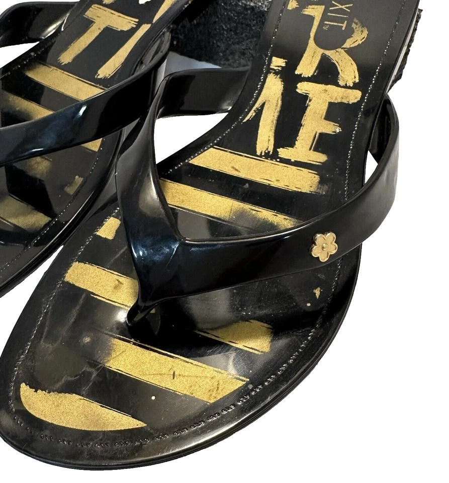 MIXT Chanclas Negras Tanga Sandalias Playa Piscina Verano Zapatos Foto 2 de 4