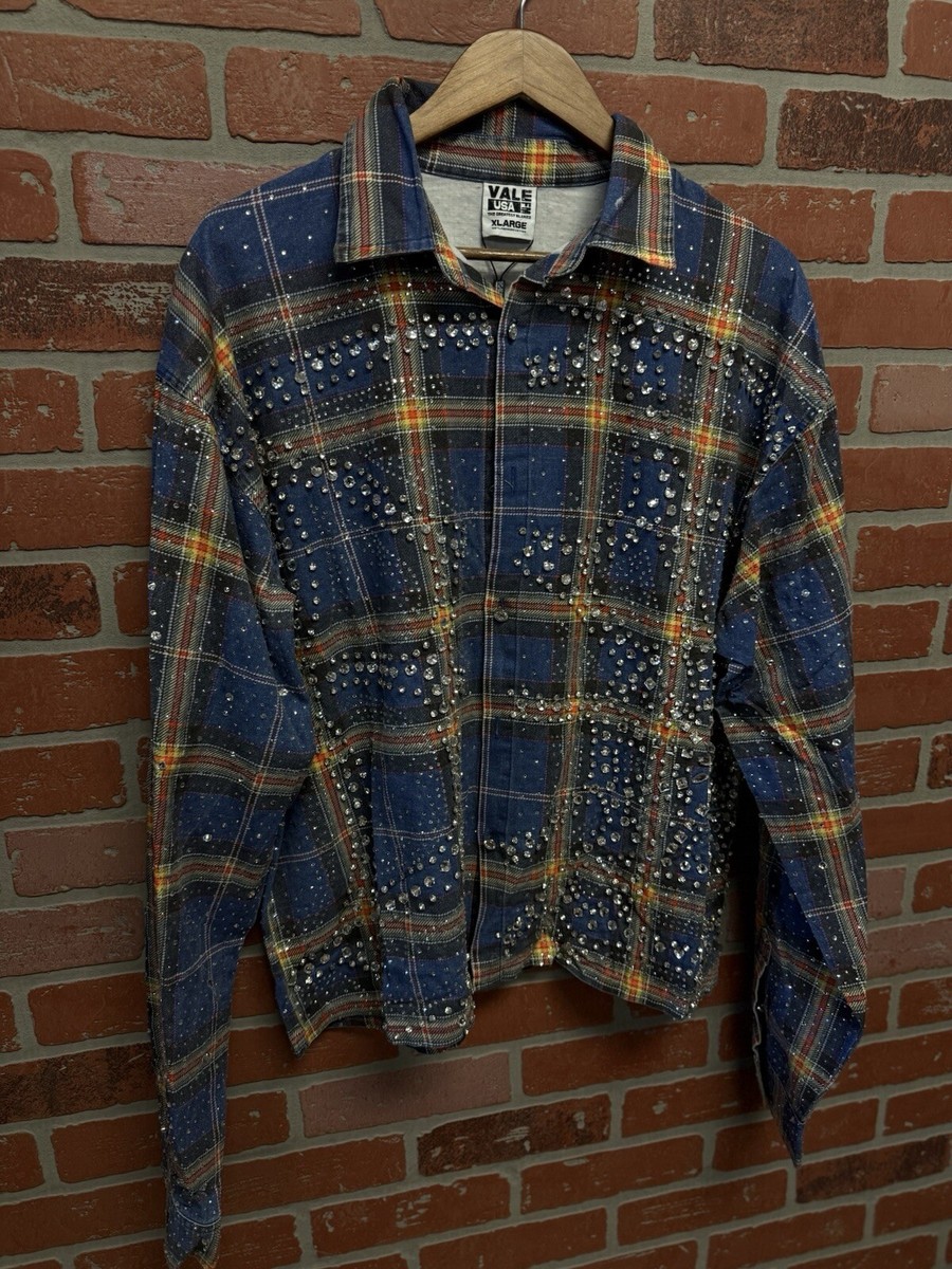Vale Forever Valley Dreams Full Crystal Stone Flannel Size XL
