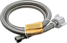 36-Inch X 3/8" Comp X 7/8" BC, Universal Flexible Toilet Connector, Braided Stai