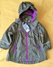 Caretec Regenmantel khaki kariert lila Akzente Gr. 86 + 92 