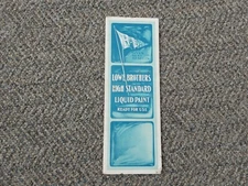 Lowe Brothers Paint Color Brochure 1930s I.P. Sherwin Dry Goods West Townsend MA